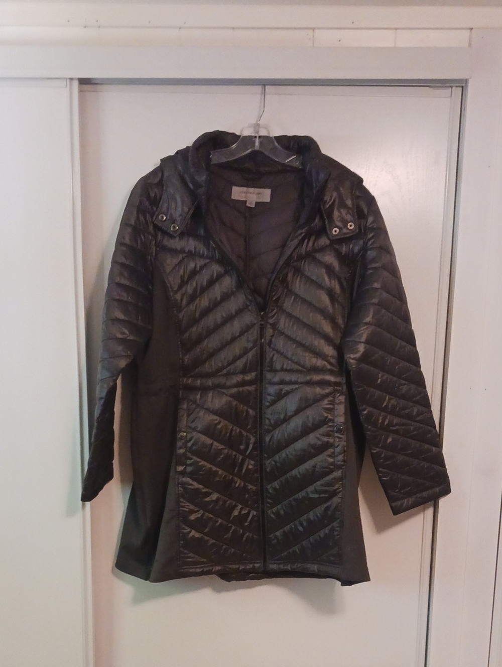 Marc New York Andrew Marc XL Women's Brown Quilted Hooded Puffer Coat